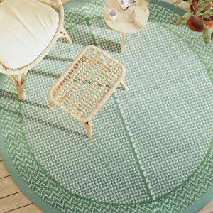 VidaXL BuitenkleedØ200 cm polypropeen groen