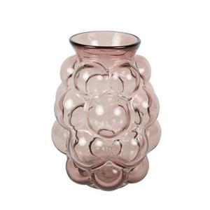 Countryfield Bloemenvaas Bubblegum Large - transparant glas - lichtroze - D21 x H30 cm - vaas -