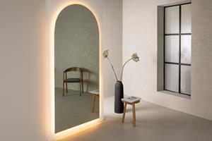 Nohr Spiegel Daralyn Met LED lamp, 210 x 100cm - Zilver