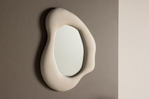 Nohr Organische Spiegel Lake Velvet, 70 x 49cm - Beige