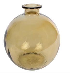 Van Manen Vaas messing glas l16b16h18cm - 