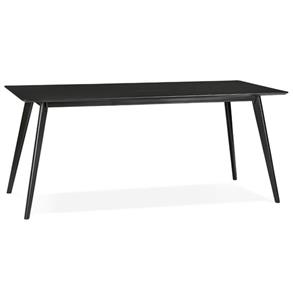 Meubelen-Online Eettafel Luma 180x90cm zwart hout eiken