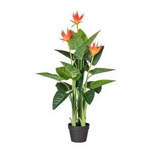 Kopu Kunstplant Guzmania 105 cm met 3 oranje bloemen - Nepplant