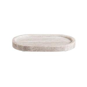 Leen Bakker Dienblad Willow - beige - marmer - 20x12 cm