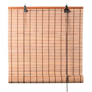 Xenos Bamboe rolgordijn - lichtbruin - 60x130 cm