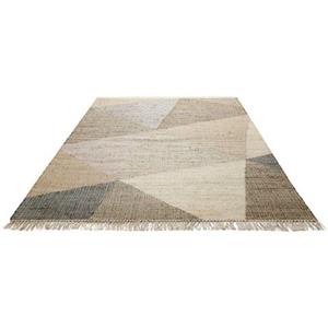 Green Looop Vloerkleed Vincent GL-82111 Natuurmateriaal vloerkleed van jute met katoen, met franje, woonkamer