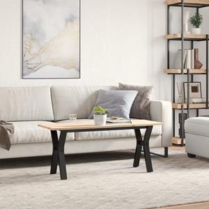 vidaXL Salontafel Y-frame 110x40x45 cm massief grenenhout en gietijzer