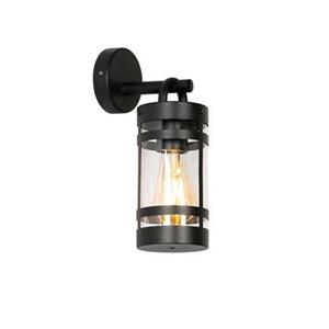 QAZQA Industriële buiten wandlamp zwart IP44 - Ruben