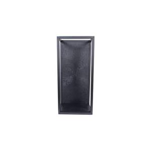 HSM Collection Wandbox Fletcher - 25x18x55 - Zwart - Ijzer|Aluminium|Mangohout