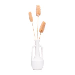 QUVIO Vaas met handvatten - 26 cm - Keramiek - Wit