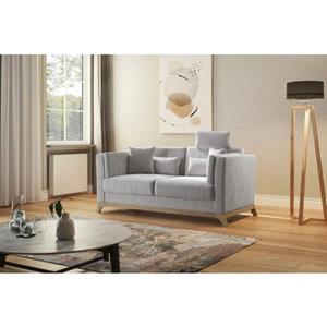 Home affaire 3-zitsbank Viva met houten frame van beukenhout