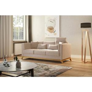 Home affaire 3-zitsbank Viva met houten frame van eikenhout