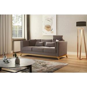 Home affaire 3-zitsbank Viva met houten frame van eikenhout