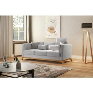 Home affaire 3-zitsbank Viva met houten frame van eikenhout