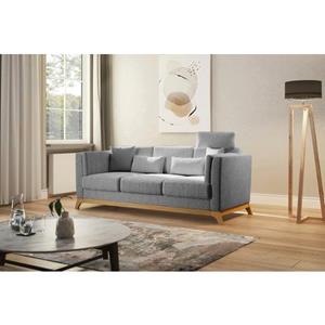 Home affaire 3-zitsbank Viva met houten frame van eikenhout