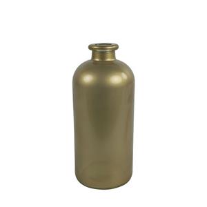 Countryfield Bloemenvaas/flesvaas Dawn - goud glas - D11 x H25 cm - vaas -