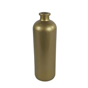 Countryfield Bloemenvaas/flesvaas Dawn - goud glas - D11 x H33 cm - vaas -