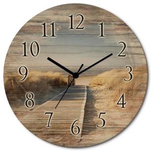 Artland Wandklok Noordzeestrand op Langeoog - pier
