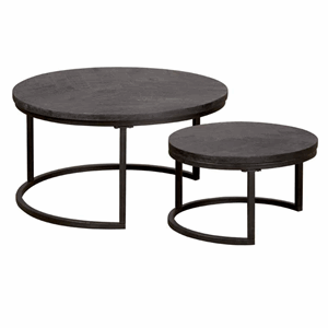 Countrylifestyle viola salontafel donker set 55 cm
