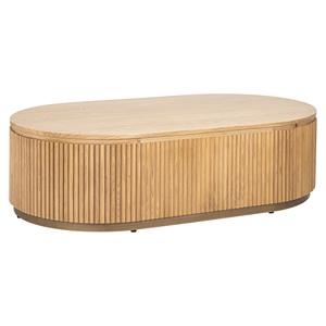 Richmond Interiors Richmond Ovale Salontafel Belfort Eikenhout, 140cm - Bruin