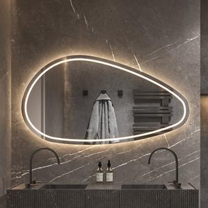 HIPP design Phantom organische spiegel met verlichting en verwarming 120x70cm