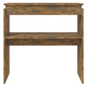 vidaXL Wandtafel 80x30x80 cm bewerkt hout gerookt eikenkleurig