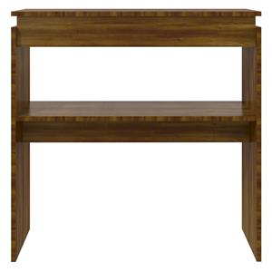 vidaXL Wandtafel 80x30x80 cm bewerkt hout bruin eikenkleur