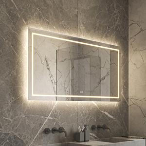 HIPP design Phantom rechthoekige spiegel met verlichting en verwarming 100x70cm