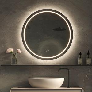 HIPP design Phantom ronde spiegel met verlichting en verwarming 80cm