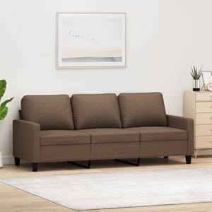 VidaXL Driezitsbank 180 cm stof bruin