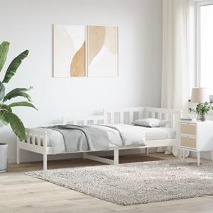 VidaXL Slaapbank 90x200 cm massief grenenhout wit