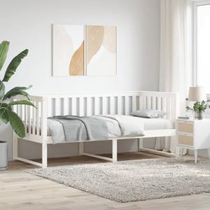 VidaXL Slaapbank 90x190 cm massief grenenhout wit