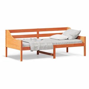 VidaXL Slaapbank 100x200 cm massief grenenhout wasbruin