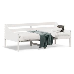 VidaXL Slaapbank 90x190 cm massief grenenhout wit