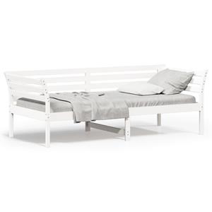 VidaXL Slaapbank 90x200 cm massief grenenhout wit
