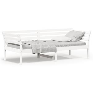 VidaXL Slaapbank 100x200 cm massief grenenhout wit