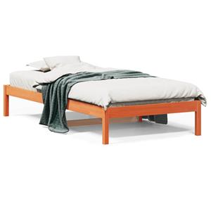 VidaXL Slaapbank 90x190 cm massief grenenhout wasbruin