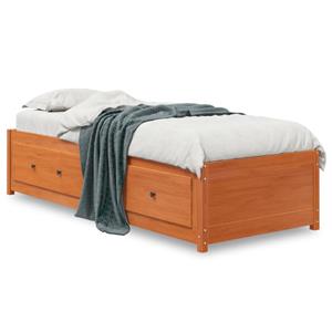 VidaXL Slaapbank 90x190 cm massief grenenhout wasbruin