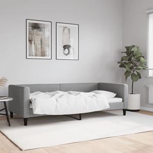 VidaXL Slaapbank 90x200 cm stof lichtgrijs