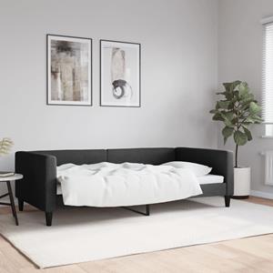 VidaXL Slaapbank 100x200 cm stof zwart
