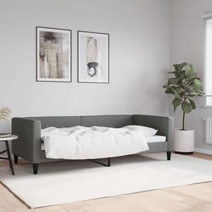 VidaXL Slaapbank 90x190 cm stof donkergrijs