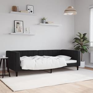 VidaXL Slaapbank 90x200 cm fluweel zwart
