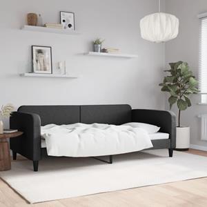 VidaXL Slaapbank 100x200 cm stof zwart