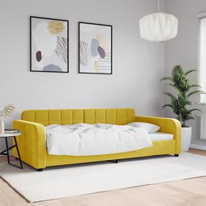 VidaXL Slaapbank 100x200 cm fluweel geel
