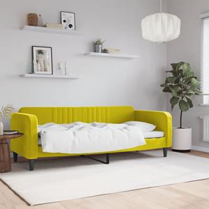 VidaXL Slaapbank 80x200 cm fluweel geel