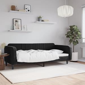 VidaXL Slaapbank 90x200 cm fluweel zwart