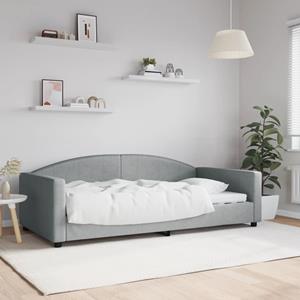 VidaXL Slaapbank 100x200 cm stof lichtgrijs