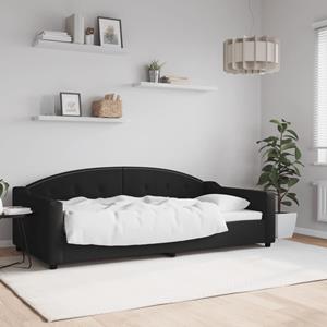 VidaXL Slaapbank 100x200 cm stof zwart
