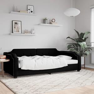 VidaXL Slaapbank 90x200 cm stof zwart