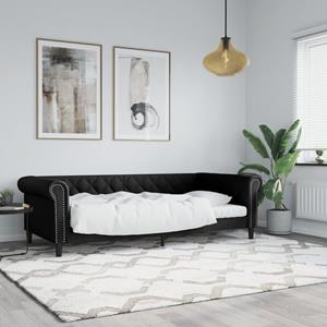 VidaXL Slaapbank 90x190 cm kunstleer zwart